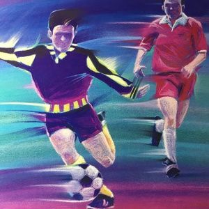 Soccer Poster Cliff Morris Man Cave Print Father's